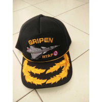 หมวกแก๊ปเครื่องบินกริเพ่น Gripen SAAB กองทัพอากาศ มีช่อชัยพฤกษ์ 2 ช่อ สินค้ามาใหม่ประจำเดือนนี้