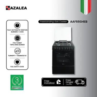 AZALEA Free Standing Cooker AAF66G4EB Kompor Oven Gas 60cm 4 Tungku