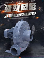 TWYX離茨廠家LC-TB-125 2.2KW透浦式鼓風機鋁殼中壓風機 鍋爐吹風-黃奈一