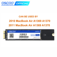 OSCOO Hard Disk SSD 256GB 512GB 1T SATA3 SSD for Macbook Air 2010 2011 A1369 A1370 Capacity Upgrade SSD Hard Disk Apple macbook
