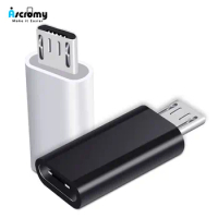 Ascromy USB C to Micro USB Adapter For Xiaomi Redmi Note 5 6 Pro Huawei Honor 8x 9 Lite Samsung Galaxy S7 S6 Edge Microusb Cable