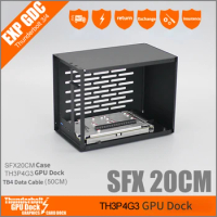 TH3P4G3 Thunderbolt3/4-Compatible GPU Dock Notebook External Graphic Video Card Aluminum Case Bracket for SFX ATX Thunderbolt3/4