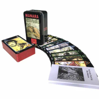 New Tin Box Gilded Edge Tarot Manara Tarot Leisure entertainment games Card, family gatherings Tarot