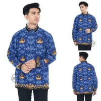 Seragam batik Korpri Pria Wanita Terbaru 2025 lapis furing Bahan elegan adem halus warna soft detail