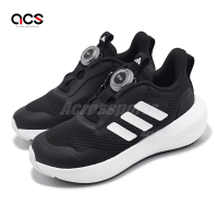 adidas 慢跑鞋 FortaRun 3 BOA K 中童 黑白 旋鈕 小朋友 緩衝 運動鞋 愛迪達 IF4126