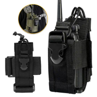 1000D Tactical Molle Walkie Talkie Pouch Interphone Storage Bag Outdoor Molle Radio Pouch Walkie-Talkie Case Holder Molle Pouch