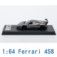 PC CLUB 1/64 模型車  Ferrari 法拉利 458 PC640003E 金屬灰