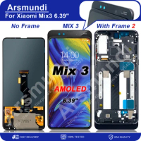 6.39" Super AMOLED For Xiaomi Mi Mix 3 Mix3 LCD Display Touch Screen Digitizer Assembly For Mi Mix3 M1810E5A M1810E5GG