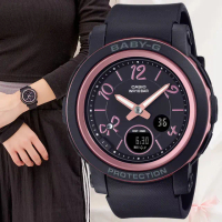 【CASIO 卡西歐】BABY-G 時尚緞帶 雙顯腕錶 禮物 推薦(BGA-290RA-1A)
