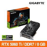 技嘉GIGABYTE GeForce RTX 5060Ti WINDFORCE-8GD 顯示卡 RTX5060Ti