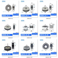 high loading T type h GROOVE U Groove ball bearing wheel pulley guide wire ball Assembly line roller wheel H TYPE FITTINGS BEAR
