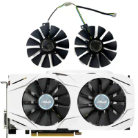 NEW 1SET 87MM PLD09210S12HH T129215SU DUAL-RX480 GPU Fan，For ASUS DUAL-GTX 1070、DUAL-GTX 1060、DUAL-RX 480 Video card cooling fan