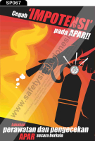 SP067 Poster K3 Safety A2 Blok - Cegah Impotensi Pada APAR