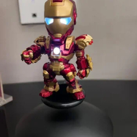 Hot Marvel The Avengers Iron Man Mk43 Spider Man Magnetic Levitation Ornaments Figure Model Collectible Toys Kids Surprise Gift