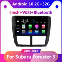 Car radio 2 din 2G+32G android 10 screen For Subaru Forester 3 Impreza 2008-2012 Navigation GPS 2DIN Bluetooth video players