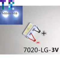 100pcs LG INNOTEDK LED BACKLIGHT 7020 3V 0.5W WHITE COLD 40LM FOR LG TV REPAIR