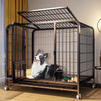 狗籠子 中型小型犬狗籠 大型犬狗籠 室內帶廁所一體 柴犬柯基狗窩 寵物籠 狗狗圍欄 加粗加固籠子
