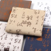 150x50cm Calligraphy Cotton Linen Chinese Style Printed Fabric For Tablecloth Pillow Sofa Fabric Handmade DIY Fabric TJ20785
