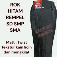 ROK HITAM REMPEL PANJANG SD SMP SMA licin nyaman dipakai