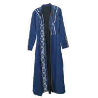 2022 DMC 3 Vergil Cos Cosplay Costume Halloween Uniform Outfit Only Overcoat