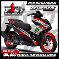 BISA COD Decal Sticker Variasi Fullbody All New Aerox 155 Connected - Dekal Stiker Aerox New Decal S