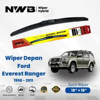 Wiper Mobil Hybrid Ford Everest Ranger 1998 - 2011 (NNB WPH 18" & 18")