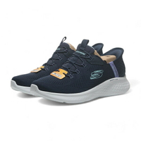 【滿千折百】SKECHERS 休閒鞋 TRUE STORY 深藍 瞬穿 鬆緊帶 女 150017NVMT
