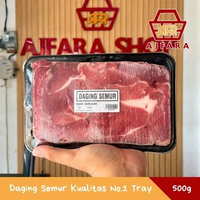 Daging Semur Sapi Kualitas No.1 Frozen 500g atau 1 Kg - Potongan Daging Sapi Premium yang Empuk dan 