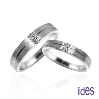 ides愛蒂思 時尚設計鑽石對戒/婚戒