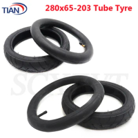 12 inch Pneumatic Tire 280x65-203 Inner Tube Outer Tyre for Children's Bicycle Trolley Baby Stroller Handcart Wheels Parts