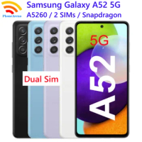 Samsung Galaxy A52 5G A5260 Dual Sim 128/256GB ROM 8GB RAM 6.5" Snapdragon Octa Core NFC Unlocked Original Android Cell Phone