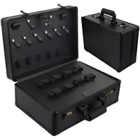 Toolbox Aluminum Suitcase Hair Stylist Hairdressing Toolbox Large Capacity Combination Lock Suitcase Scissors Comb Storage Case