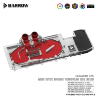 Barrow PC Full Cover RGB GPU VGA Liquid Water Cooling Block Cooler for MSI RTX 3090 VENTUS BS-MSV3090-PA2