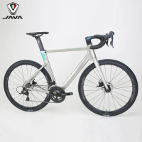 JAVA Siruro 6 Aluminum Disc Brake Road Bike 18 Speed Carbon Fiber Fork Sora R3000 group set Size 48 50 52 54cm