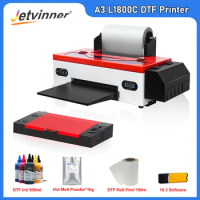 OYfame A3 DTF Printer L1800 DTF Transfer Printer With Roll feeder directly  to film for clothes hoodies t shirt printing machine