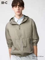 UNIQLO C CLARE CWK Jaket Light Weight Parka Ringan pria BEIGE L