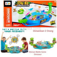 Mainan Edukasi Anak Duel Dinosaurus Tembak - Dinosaurus Battle Games - Dino Shooting Ball