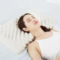 Pure Natural Latex Pillow Orthopedic Pillow Neck Cervical Vertebra Protection Latex Pillow Health Bedding Cervical Vertebra