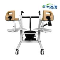 Moving Patient Lifting Hydraulically Transfer Wheelchair With Commode Toilet Chair For Disabled Elderly