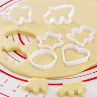 烘焙家用立體餅干模具卡通可愛動物烤箱做餅干橡皮泥幼兒園兒童用