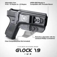 WARRIORLAND IWB Kydex Holster Fit Glock 17/19/19X/26/44/45Gen(1-5)&amp;23/32 Gen 3-4