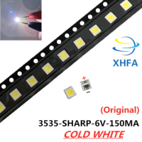XHFA 50pcs SHARP High Power LED LED Backlight 2W 3535 6V Cool white 135LM TV Application Free shipping in some countries