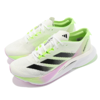 adidas 愛迪達 慢跑鞋 Adizero Boston 12 W 女鞋 白 綠 馬牌輪胎底 運動鞋 馬拉松 愛迪達(IG3328)