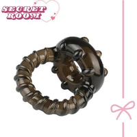 CINCIN / DELAY RING KONTRSASEPSI PRIA DEWASA MODEL HITAM BULAT BERULIR