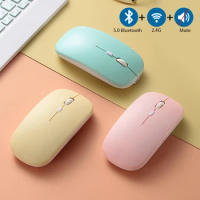 Wireless Mouse 2.4G For Apple Samsung Xiaomi Huawei Computer PC Laptop iPad Pro Air Tablet Phone USB 5.0 Bluetooth Game Mouse