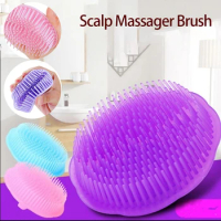 Silicone Hair Scalp Massage Shampoo Brush Head Acupoint Therapy Comb Health Bath Spa Hair Washing Brush Hair Loss PreventionComb