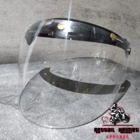 VISOR HELM ZEUS ZS385 FLAT CLEAR ZS 385 VISOR HELM RETRO