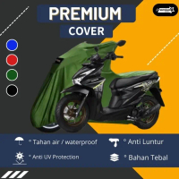 sarung motor beat anti air cover motor beat tebal penutup motor beat - hijau army