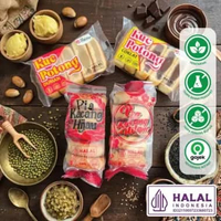 Paket Pia Vegetarian PHING SIANG Pia Kacang Hitam, Pia Kacang Hijau, Kue Potong Coklat, Kue Potong D