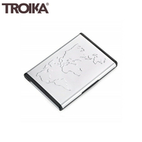 耀您館★德國TROIKA世界地圖站立式名片夾CDC96自立自強桌面式名片盒多功能卡夾隨身名片匣隨身夾隨身卡盒適送禮品禮物【全館299超取免運】【APP下單點數4倍送】